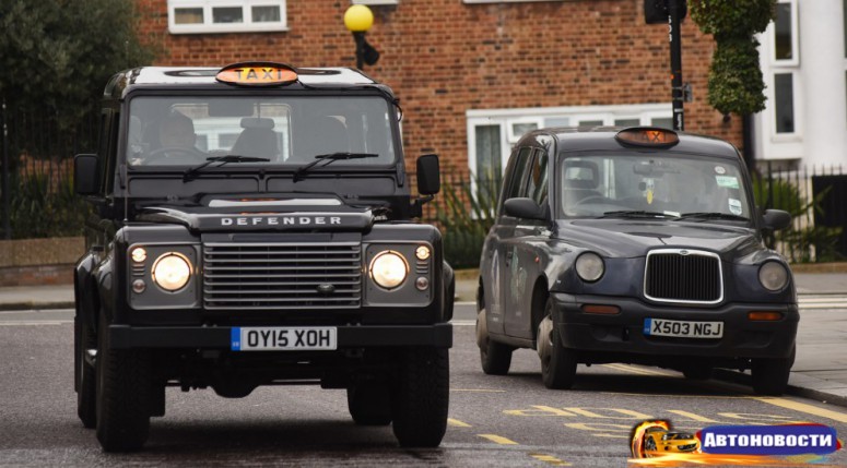 Land Rover Defender отправили работать в такси - «Land Rover»