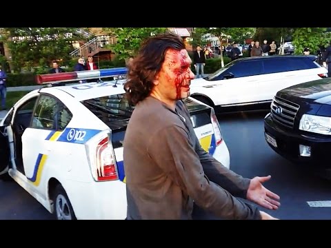 Полиция дубинкой разбила голову водителю  - «происшествия видео»
