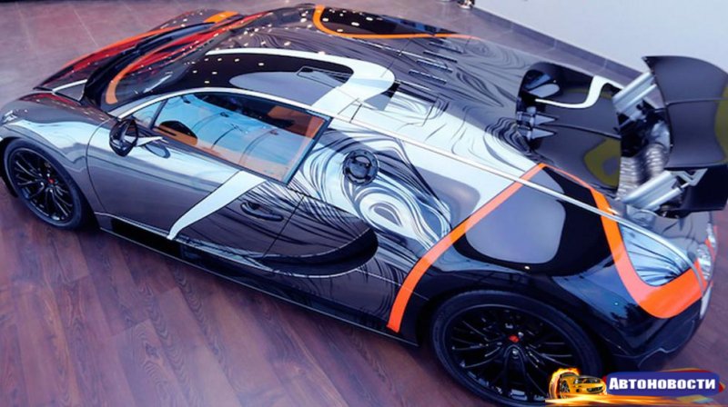 Bugatti Veyron Super Sport в самой нелепой ливрее - «Автоновости»
