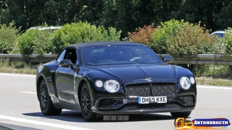 Тестовая Bentley Continental GTC 2018 засветилась на дороге - «Автоновости»
