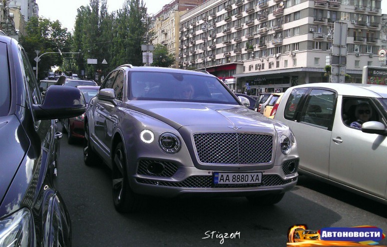 По Киеву уже ездит первый внедорожник Bentley: фото - «Bentley»