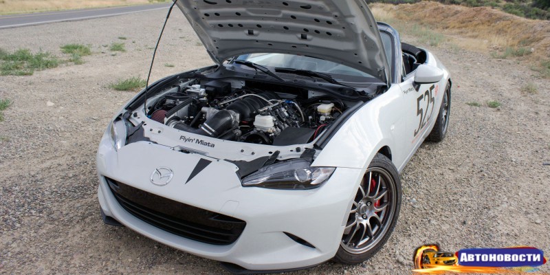 В родстер Mazda MX-5 установили 500-сильный мотор от Corvette - «Mazda»