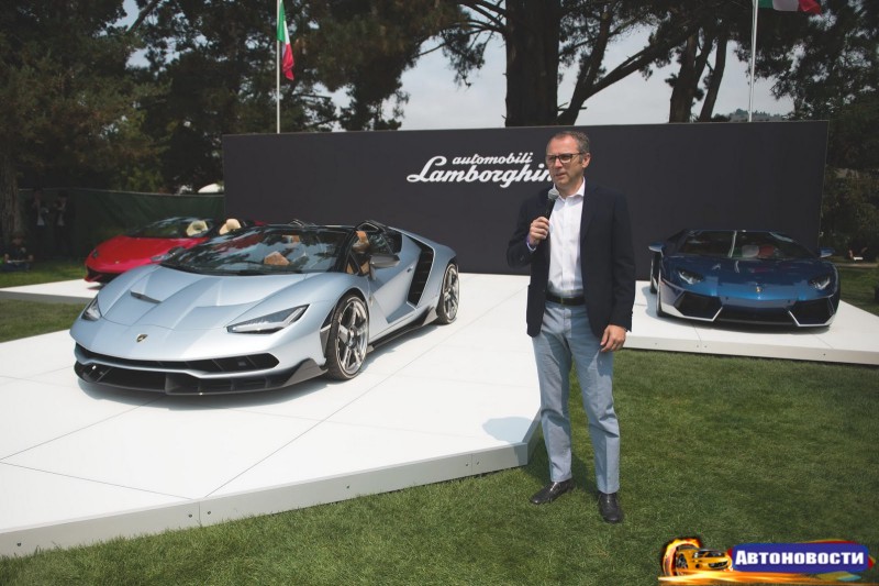 Lamborghini Centenario Roadster показали в Калифорнии - «Lamborghini»