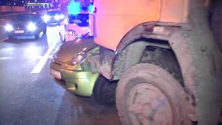 Нарушивший Правила Daewoo Оказался Под КАМАЗом.  - (видео)