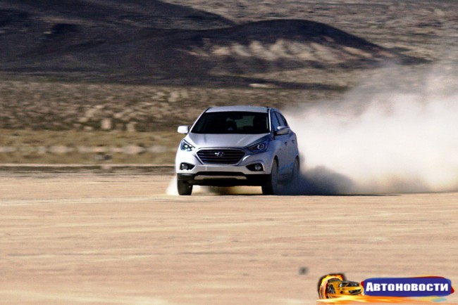 Водородный Hyundai Tucson установил рекорд скорости - «Автоновости»