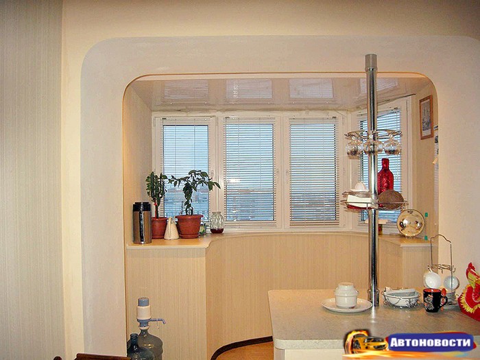 Балкон как маленькая комната после расширения проема - «Автоновости»