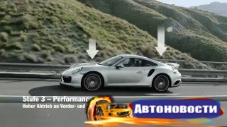 Der neue 911 Turbo: Porsche Active Aerodynamics (PAA).  - (Видео новости)