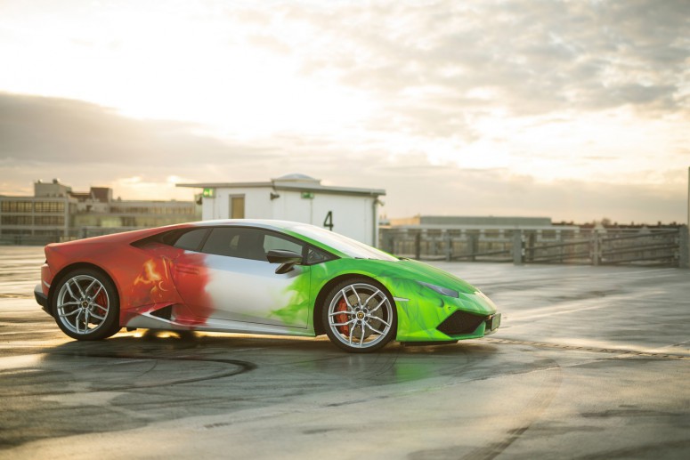 Lamborghini Huracan с оригинальным ярким окрасом - «Автоновости»