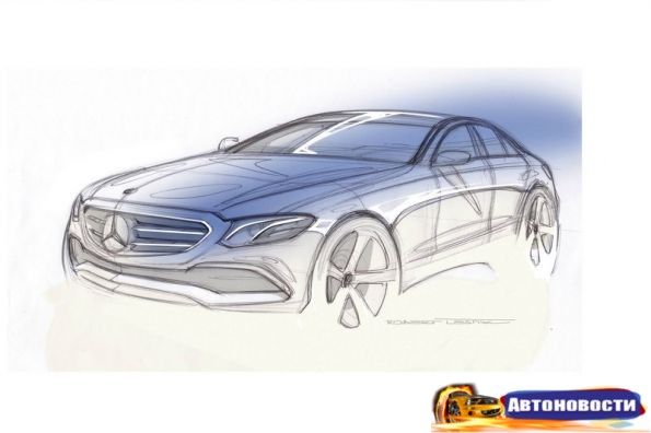 Мерседес показал тизер 2016 E-Class - «Авто - Новости»