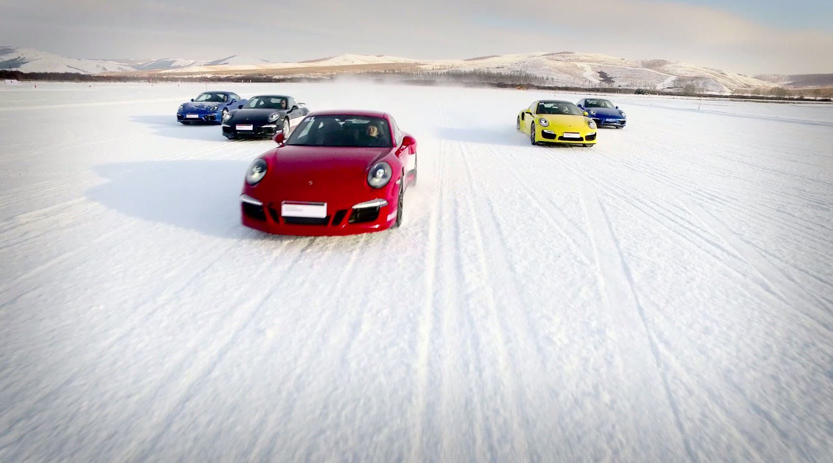 Porsche Snow Force in Yakeshi, Mongolia  - «видео»