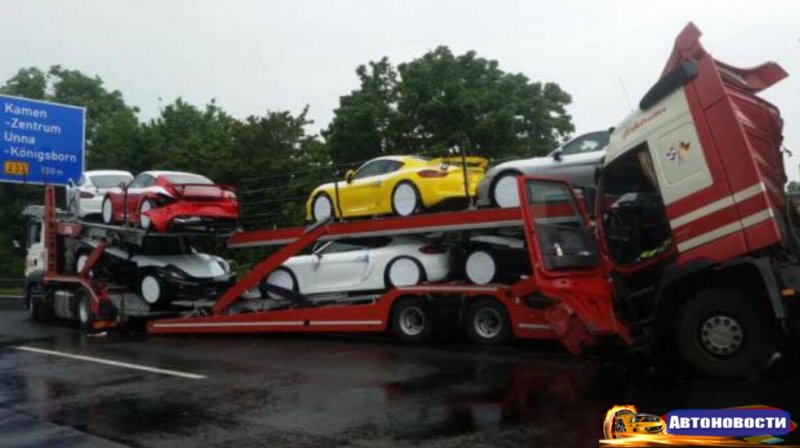 Фэйл недели: одна ошибка и семь побитых Porsche - «Автоновости»