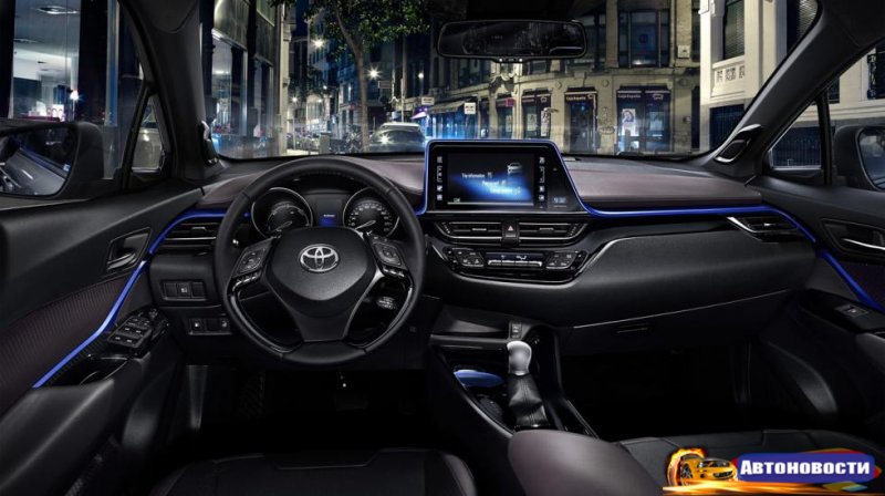 Toyota раскрыла интерьер нового кросса C-HR - «Автоновости»