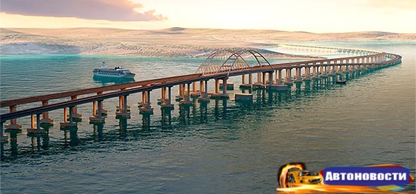 Керченский мост подсветят красным, синим и белым цветами - «Автоновости»