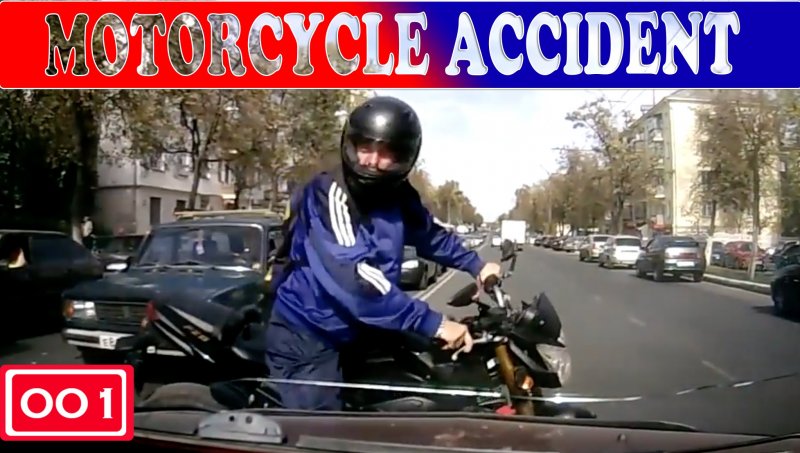Motorcycle Accident (Compilation -001-)  - «происшествия видео»