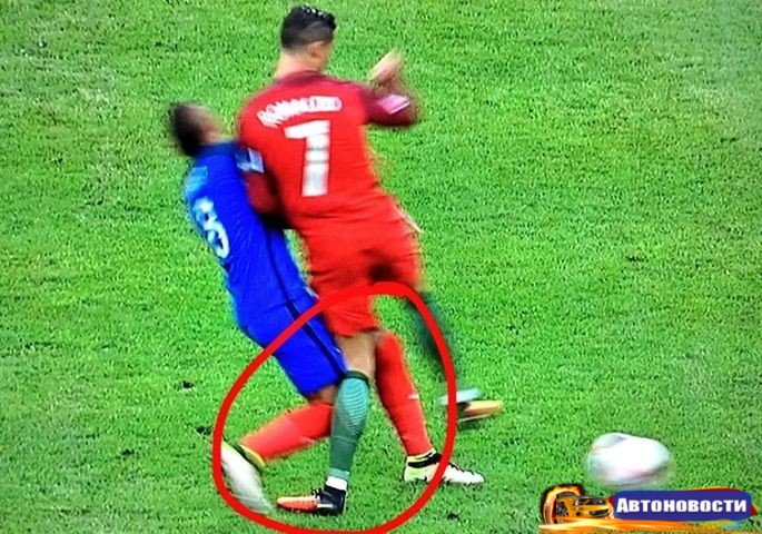 Травма Роналду в финале Евро от француза Пайе - «Автоновости»