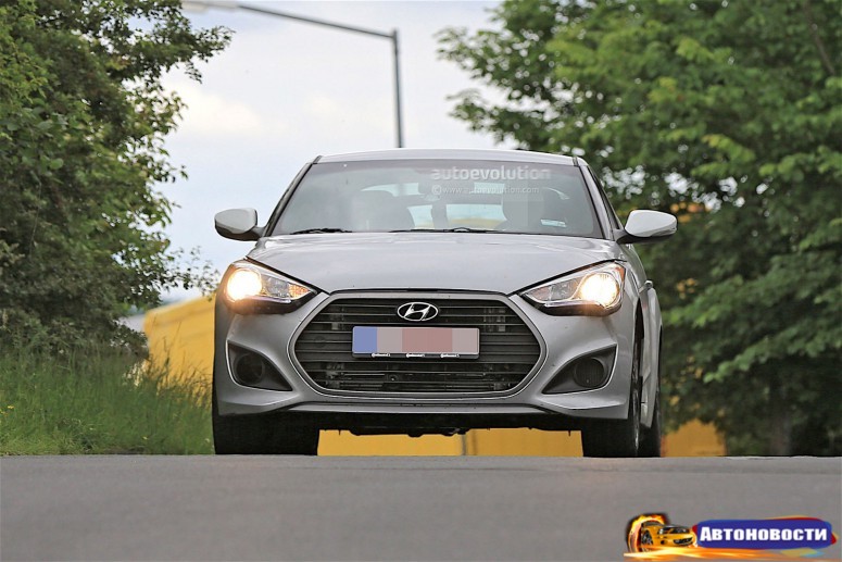 Hyundai тестирует новое шасси в обличье мула Veloster - «Hyundai»