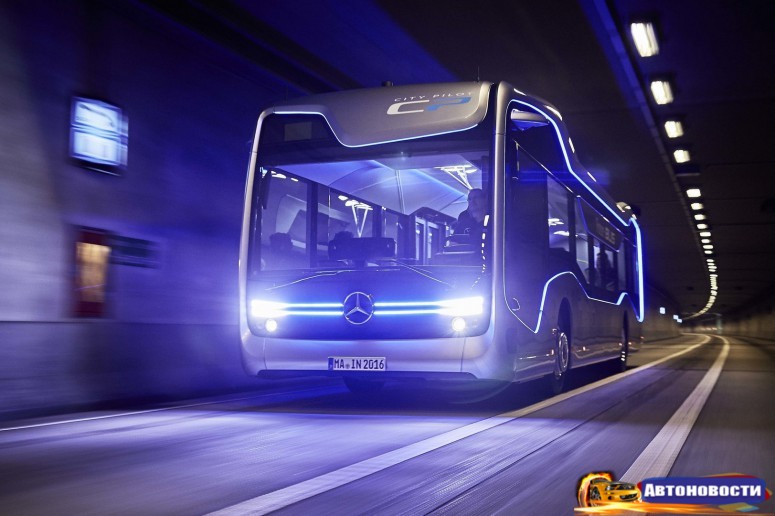 «Мерседес» показал автобус будущего: видео - «Mercedes-Benz»