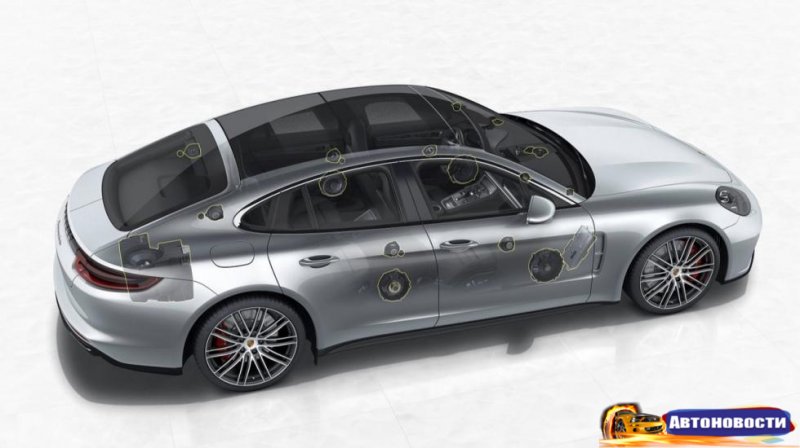 Porsche добавил новой “Панамере” аудиосистему в 21 динамик - «Автоновости»