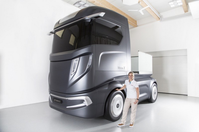 Bosch VisionX демонстрирует какими будут грузовики через 10 лет - «Автоновости»