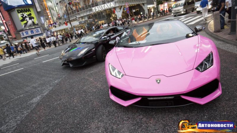 Галерея: армия Lamborghini на улицах Токио - «Автоновости»