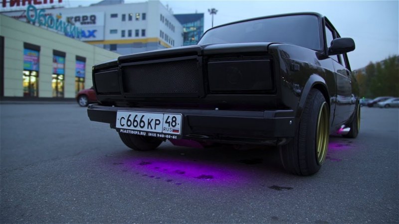 Блэк Джек / Тюнинг ВАЗ 2107 на 200 000 рублей. Последние штрихи  - «видео»