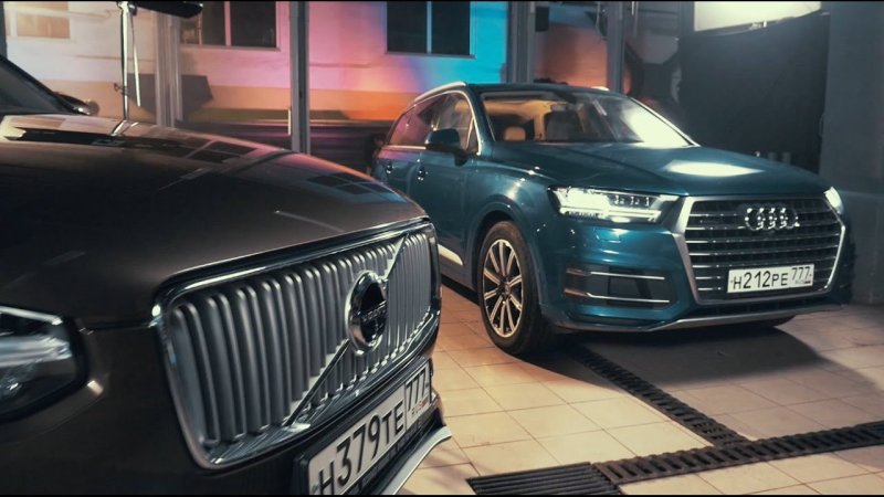 Audi Q7 против Volvo XC90 // шоу HOLYCAR  - «видео»