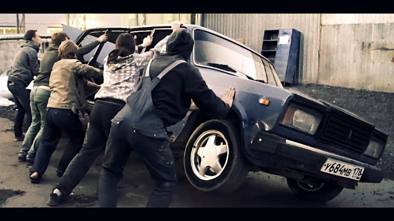 Лимузин из Жигулей / Первая поездка на БАНАНЕ  - «видео»