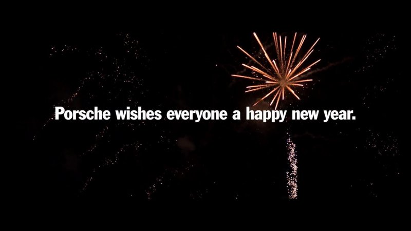 Happy New Year from Porsche.  - «видео»