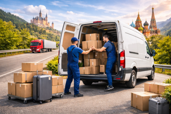 Перевозка личных вещей из Европы в Россию и из России в Европу